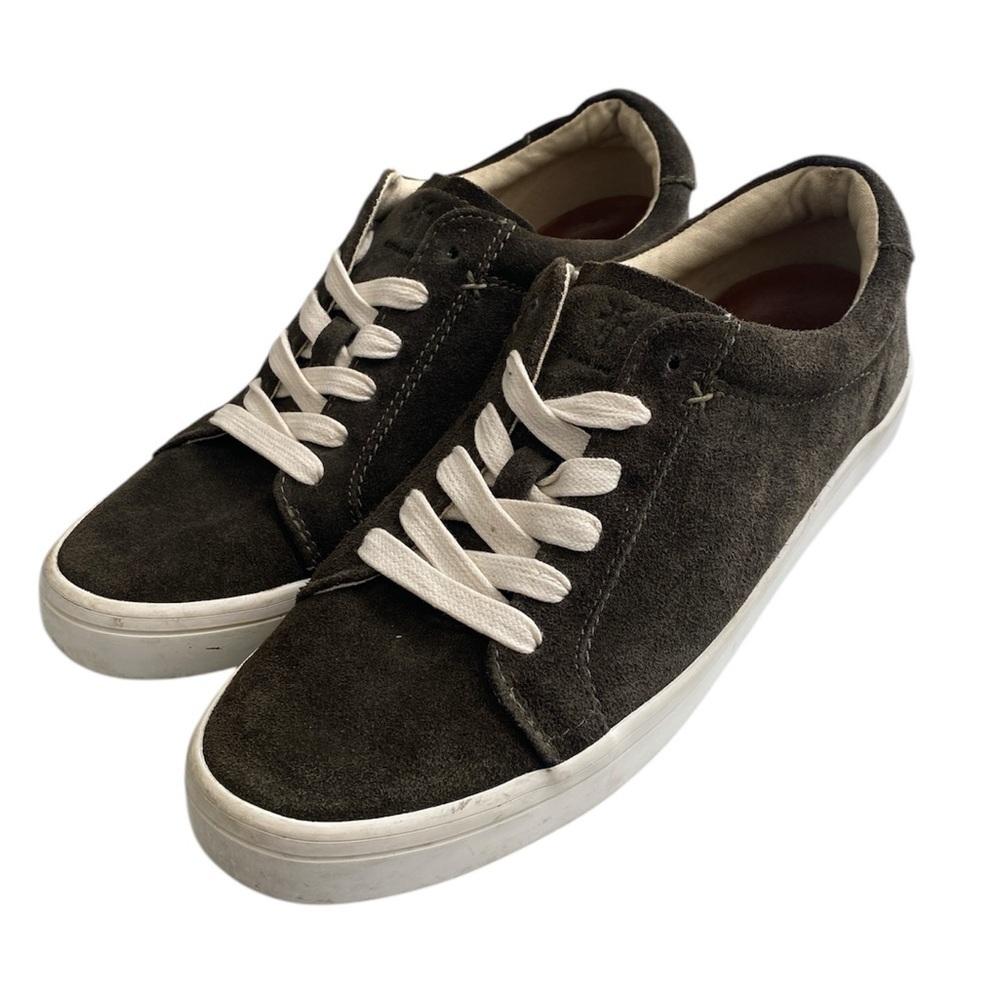 Frye Kerry Lace-Up Sneakers Women’s Green Fatigue Suede Size 8.5